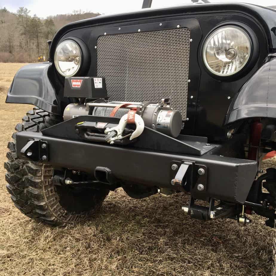 Cecco Roxor Stubby Bumper - 42" Wide Plus 2" Receiver - Diesel Freak