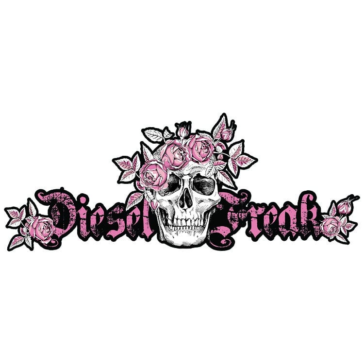 Diesel Freak Skull & Roses Decal - Diesel Freak