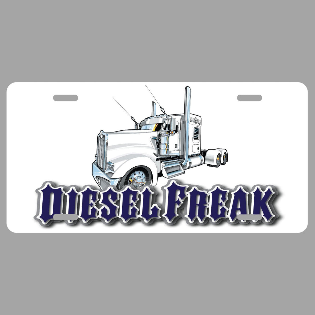 Foolish Pleasure License Plate - Blue - Diesel Freak