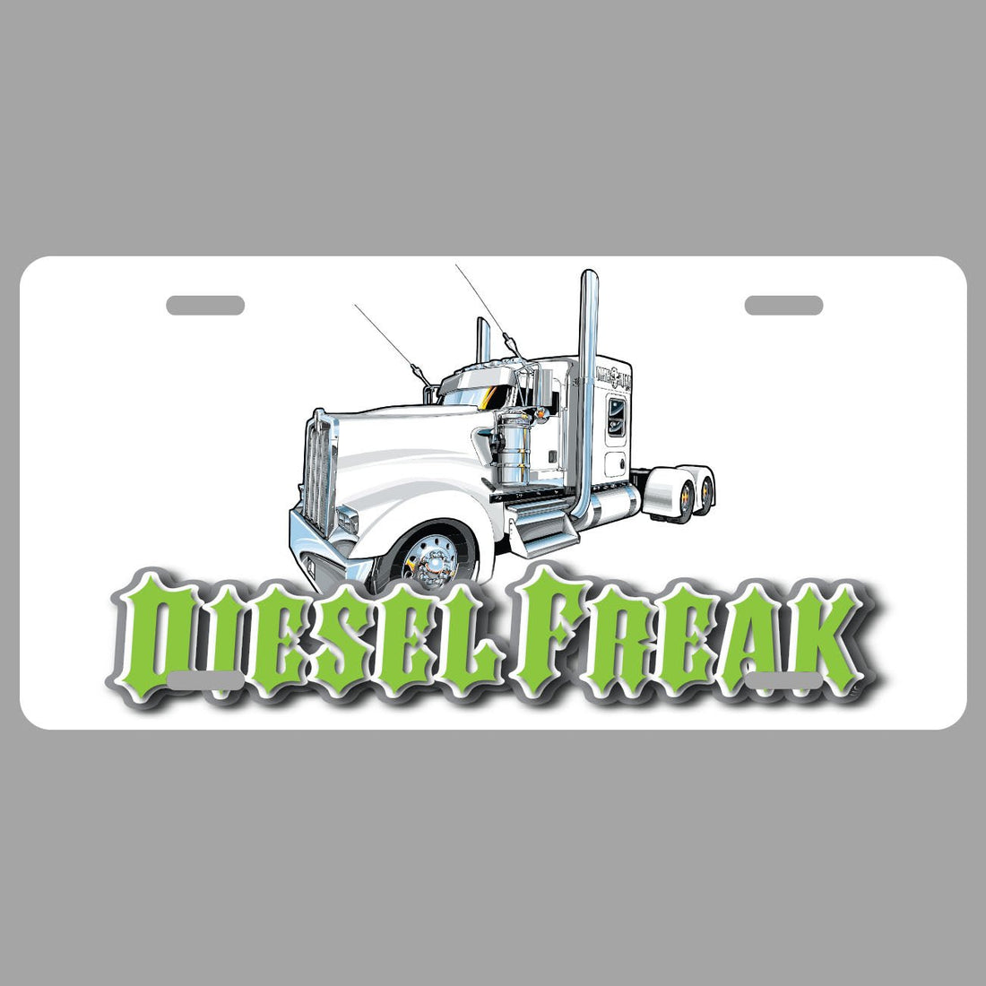 Foolish Pleasure License Plate - Green - Diesel Freak
