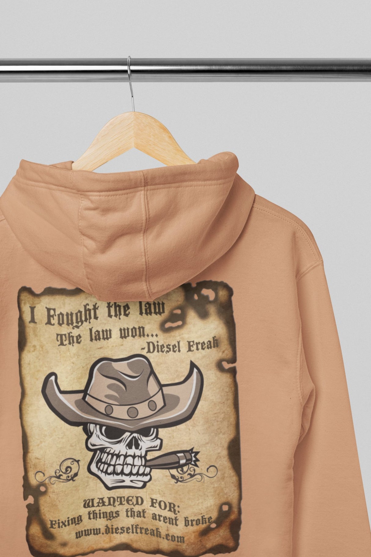 Fought The Law Hoodie - Diesel Freak