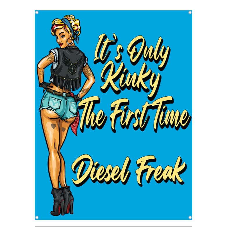Kinky Pin-up Diesel Freak Banner - Diesel Freak