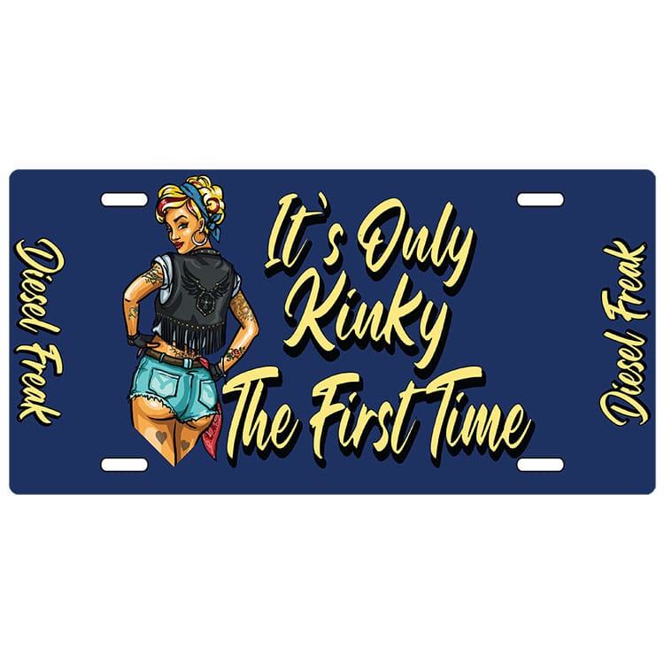 Kinky Pin-up License Plate - Diesel Freak