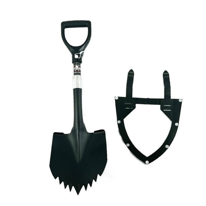 Krazy Beaver Mini Shovel with guard (Textured Black Head / Black Handle # 45641) - Diesel Freak