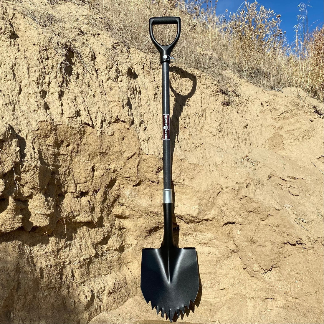 Krazy Beaver Shovel XL (Black Textured Head / Black Handle) - Diesel Freak