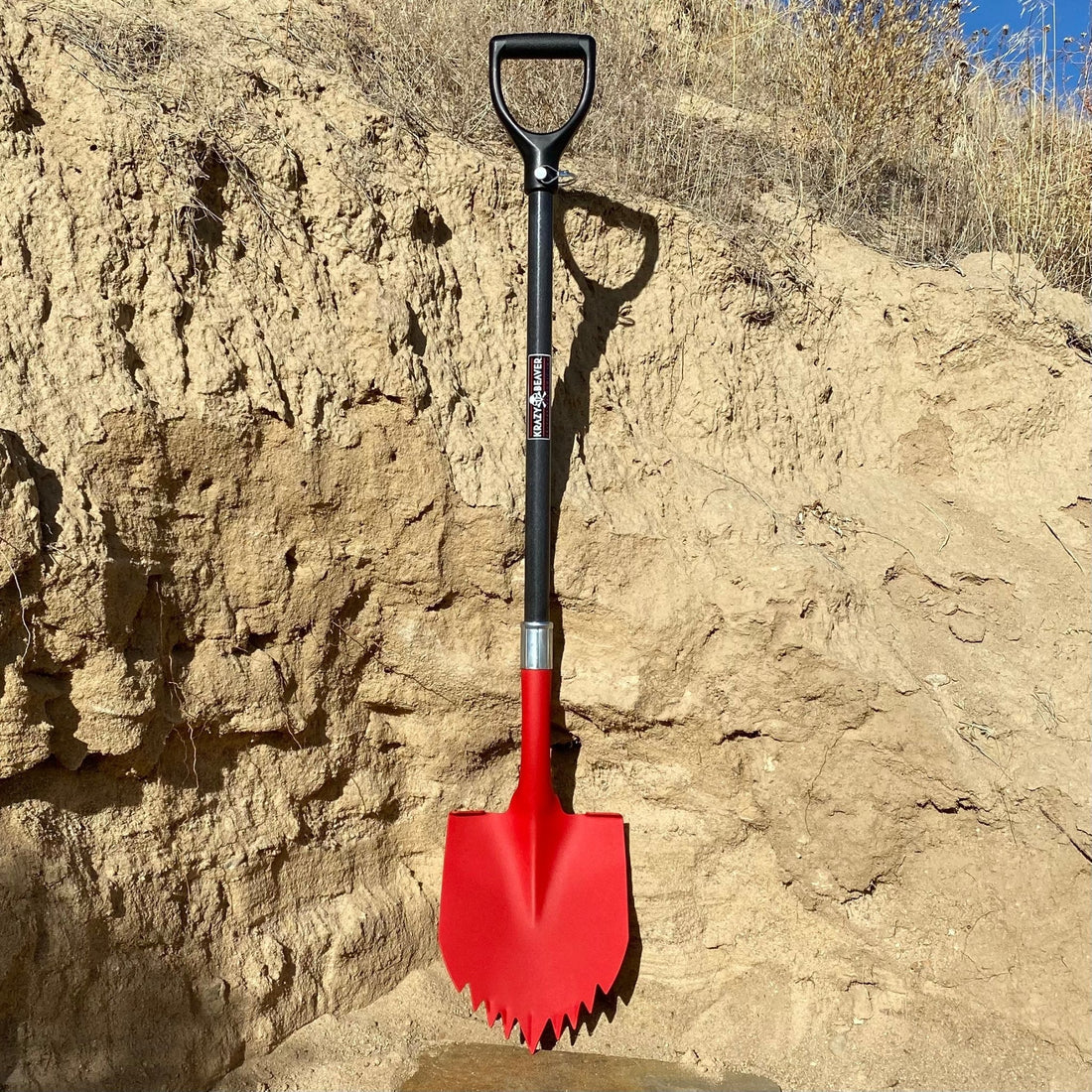 Krazy Beaver Shovel XL (Red Textured Head / Black Handle) - Diesel Freak