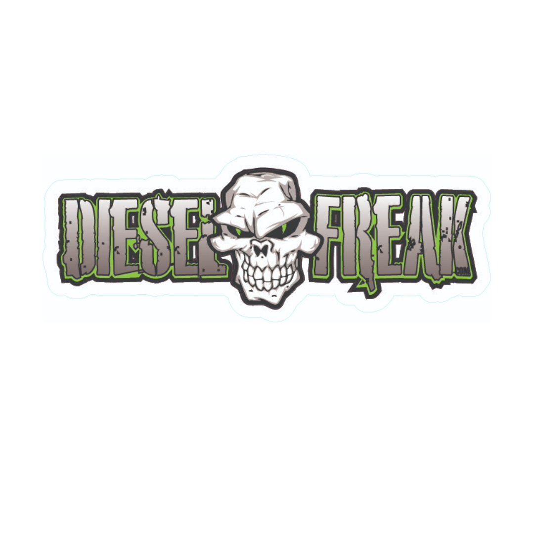 Long DF Skull Lime Decal - Diesel Freak