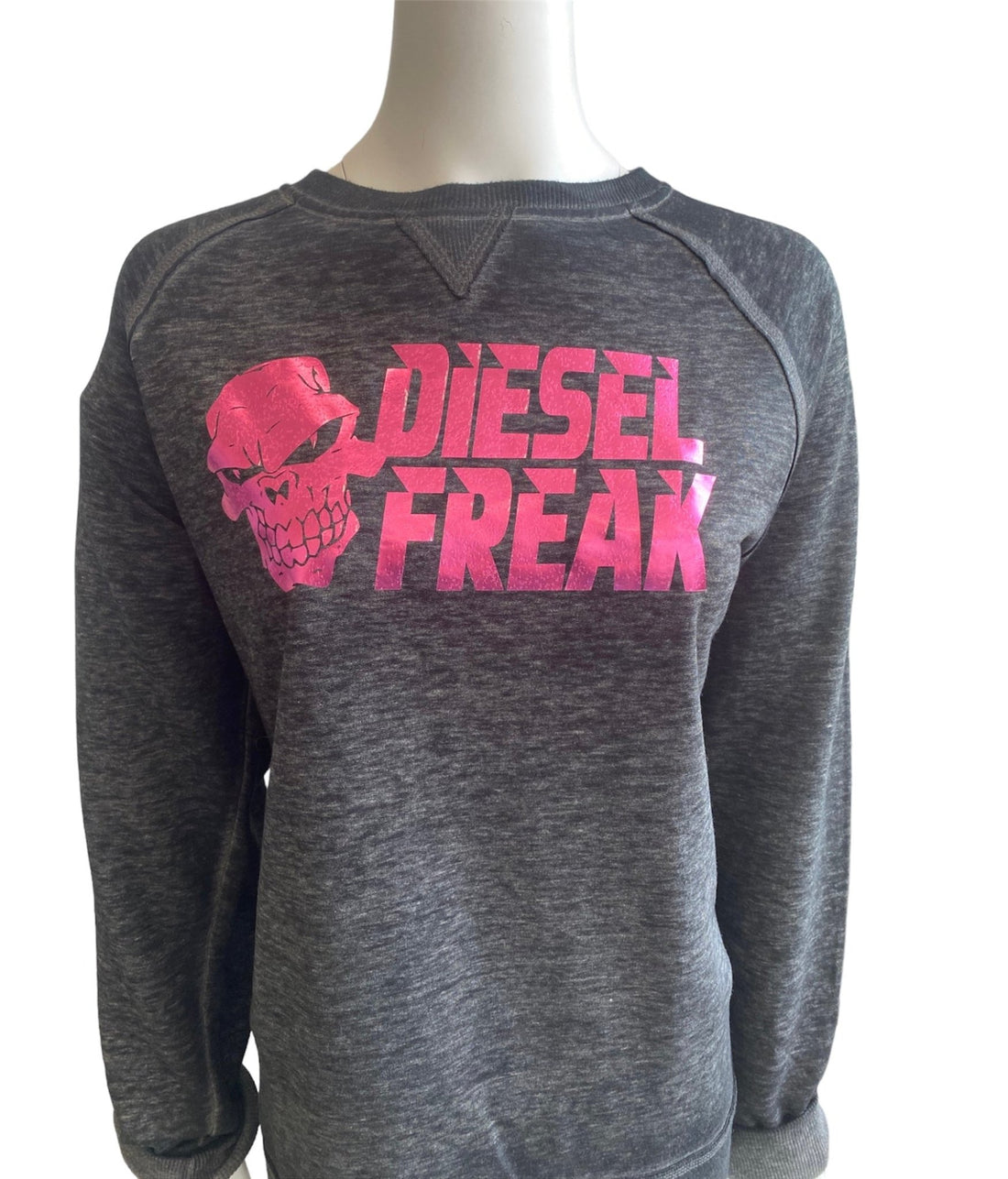 Metallic Stacked Diesel Freak Crewneck - Diesel Freak