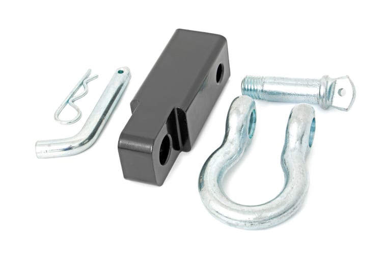 RC 2-inch receiver D-ring shackle kit w/ pin - Diesel Freak