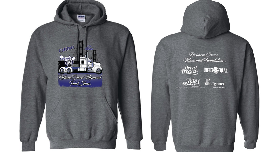 Richard Crane Memorial Truck Show Youth Hoodie - Diesel Freak