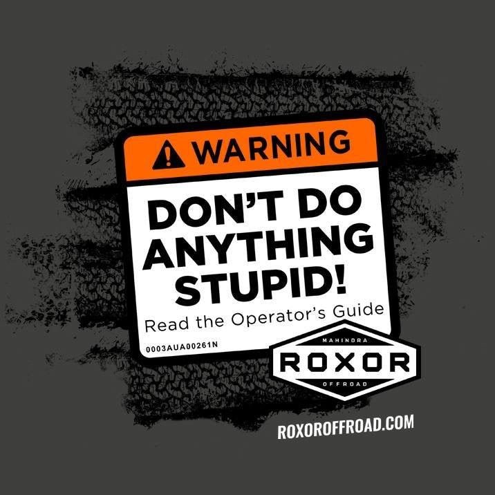 Roxor "Don't Do Anything Stupid" Spare Tire Cover - Diesel Freak