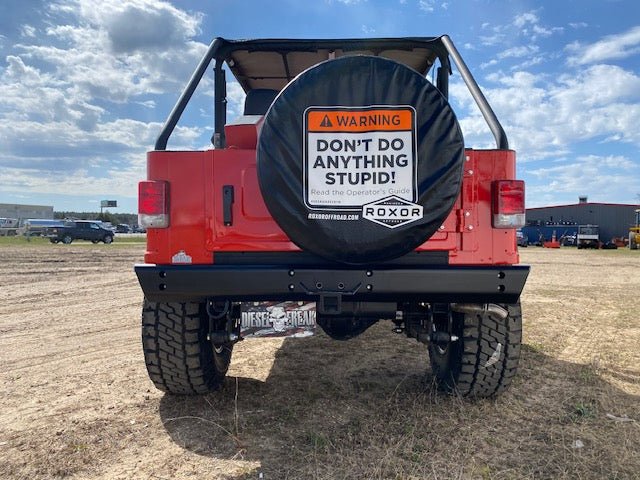 Roxor "Don't Do Anything Stupid" Spare Tire Cover - Diesel Freak