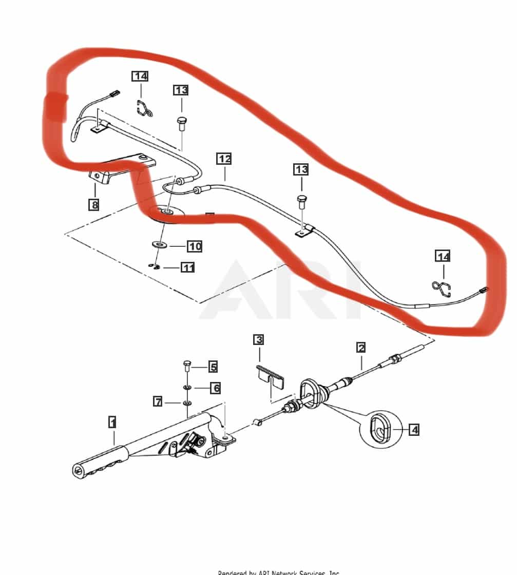 Roxor Parking Brake Cable Rear - Diesel Freak