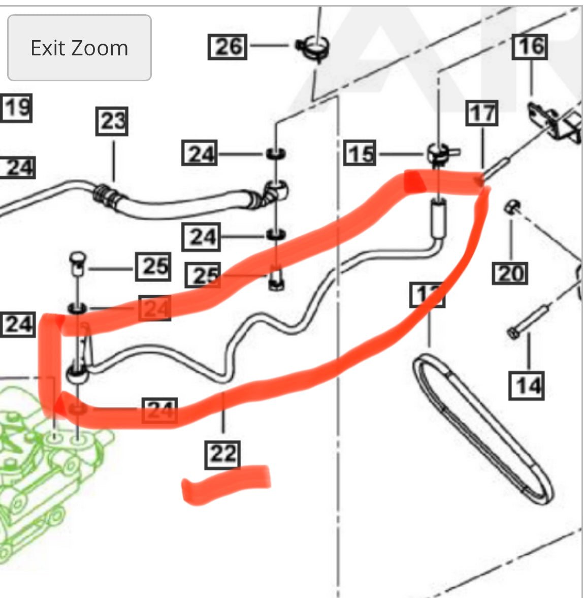 Roxor Power Steering Return Line - Diesel Freak