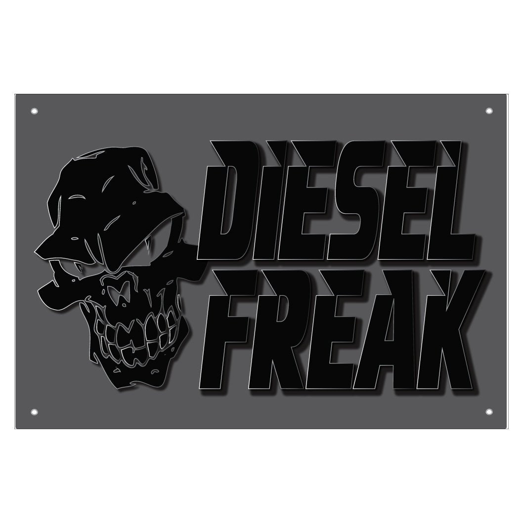 Stacked Burnt Banner - Diesel Freak