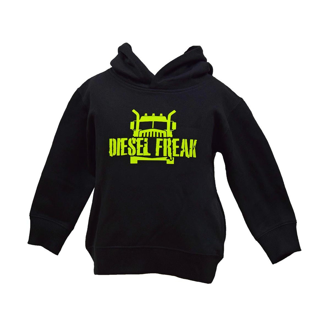 Truckin Freak Yellow & Black Youth Hoodie - Diesel Freak
