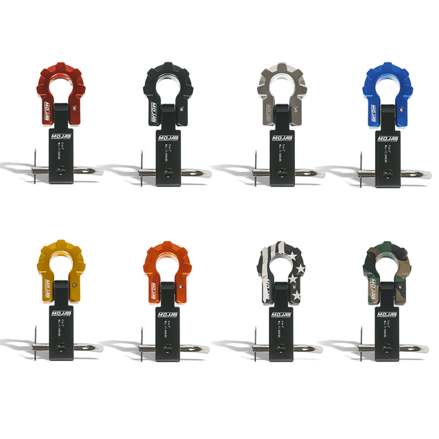 2'' Aluminum Hitch Receiver with Aluminum D - Shackle 9T (Lifetime Warranty) - Diesel Freak