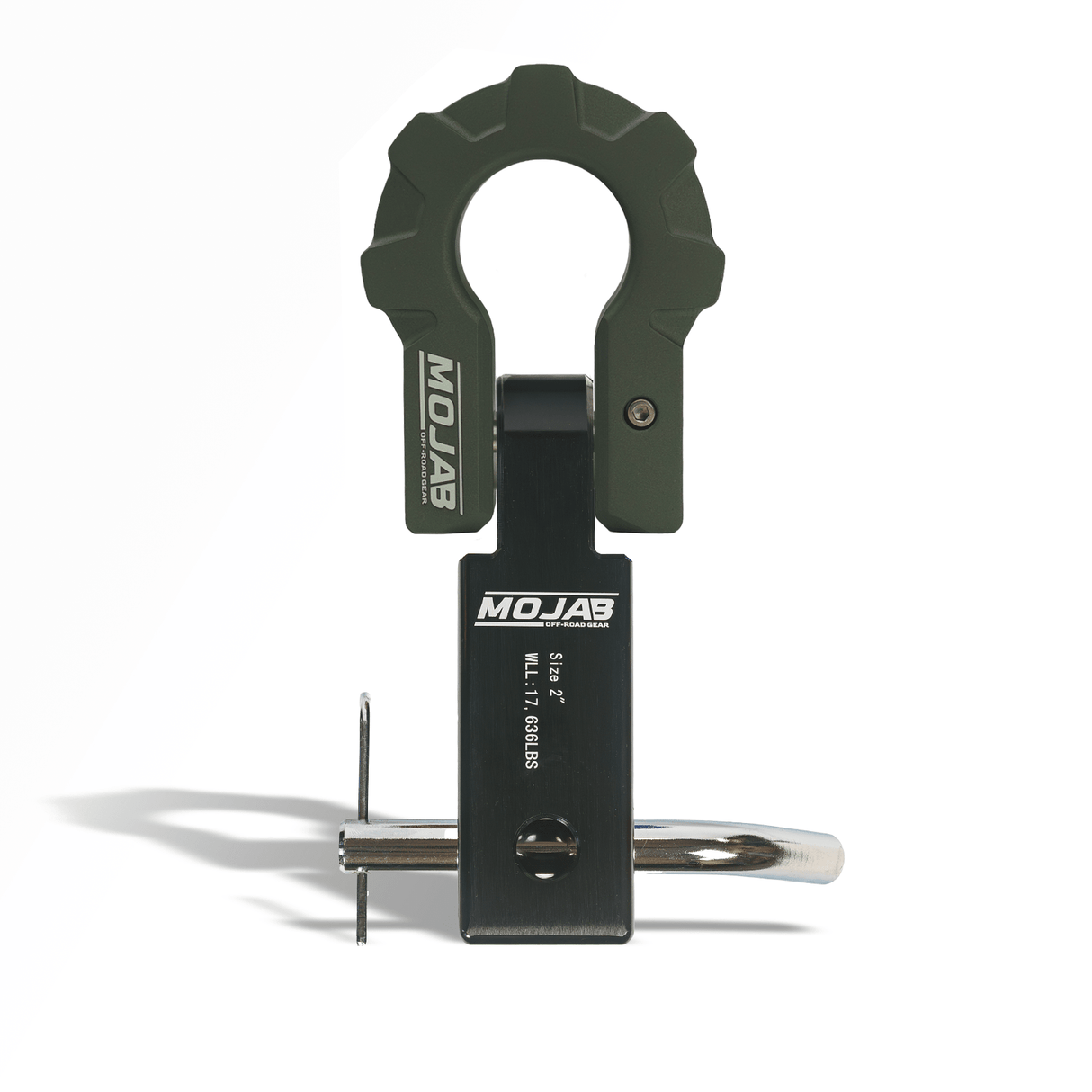 2'' Aluminum Hitch Receiver with Aluminum D - Shackle 9T (Lifetime Warranty) - Diesel Freak