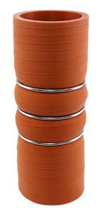 2" ID X 6" Long - Matte Red - Aramid 500 Degrees - Diesel Freak