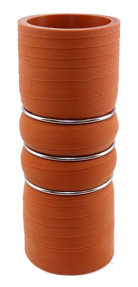 2" ID X 6" Long - Matte Red - Aramid 500 Degrees - Diesel Freak