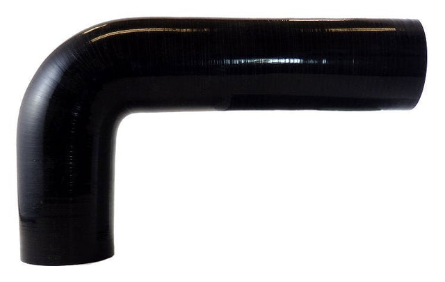 2.5" ID - Gloss Black 90 degree elbow - One Long Leg - Diesel Freak