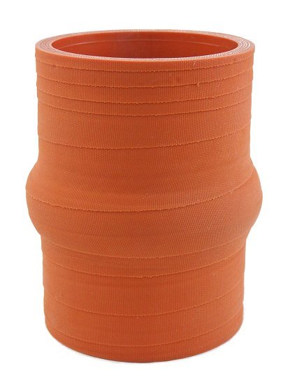 2.5" ID X 4" Long - Matte Red - Aramid 500F - Diesel Freak