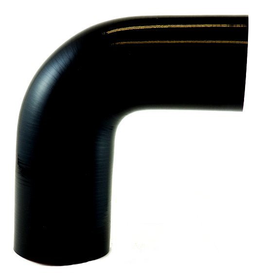 2.5" to 2.25" ID 90 degree elbow Gloss Black - Diesel Freak