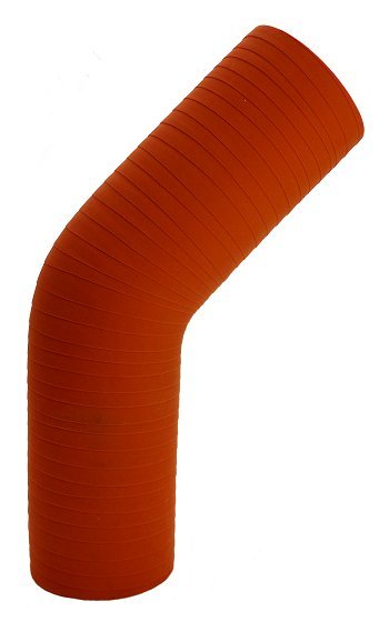 2.75" ID 45 degree elbow - Matte Red - Aramid 500 Degrees - Diesel Freak