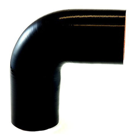 2.75" silicone 90 degree elbow - Gloss Black - Diesel Freak