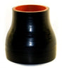 3" ID to 2" ID rubber reducer - Gloss Black - Diesel Freak
