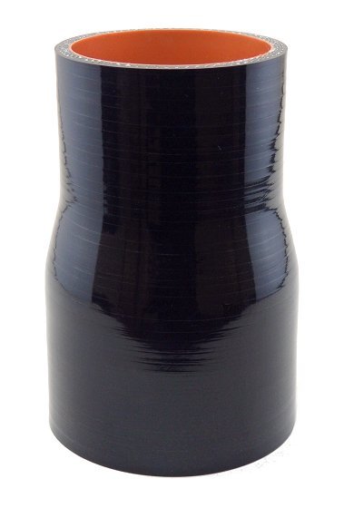 3" ID to 2.5" ID reducing coupler - Gloss Black, 5" Long Version - Diesel Freak