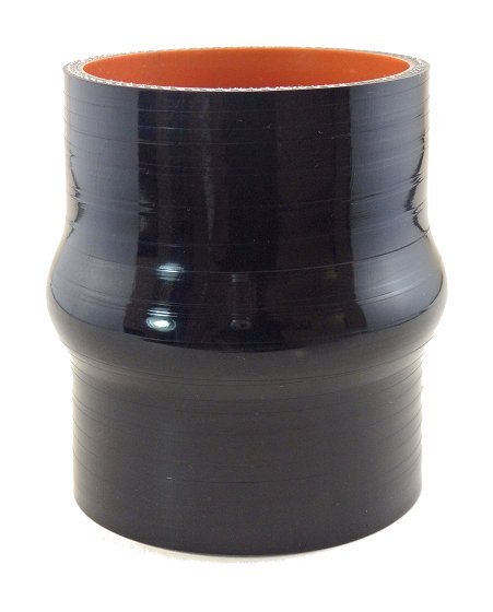 3" ID X 4" Long Coupler - Gloss Black - Diesel Freak
