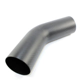 3" OD X 45 Degree Carbon Fiber - Matte Finish - Diesel Freak