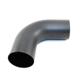 3" OD X 90 Degree Carbon Fiber - Matte Finish - Diesel Freak