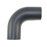 3" OD X 90 Degree Carbon Fiber - Matte Finish - Diesel Freak