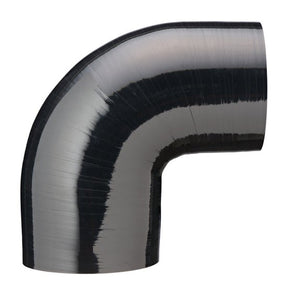 3.25" to 3" ID Gloss Black - 4.5" leg length 90 degree elbow - Diesel Freak