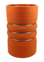 3.5" ID X 6" Long - Matte Red - Aramid 500 Degrees - Diesel Freak