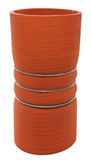 3.5" ID X 8" Long - Matte Red - Aramid 500 Degrees - Diesel Freak