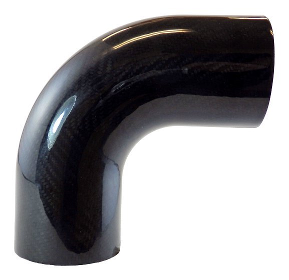 3.5" OD X 90 Degree Carbon Fiber elbow - Diesel Freak