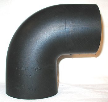 4" ID Short Radius 90 degree intake hose - Diesel Freak