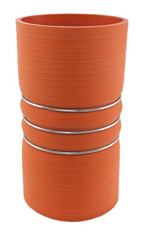 4" ID X 8" Long - Matte Red - Aramid 500 Degrees - Diesel Freak