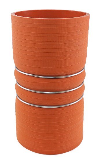 4" ID X 8" Long - Matte Red - Aramid 500 Degrees - Diesel Freak