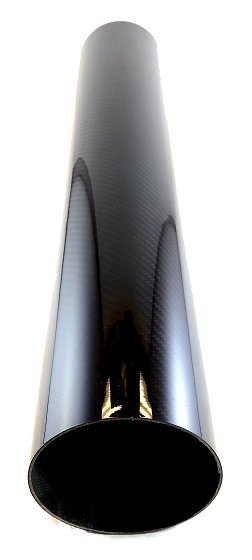 4" OD X 24" Long Carbon Fiber Straight tube - Diesel Freak