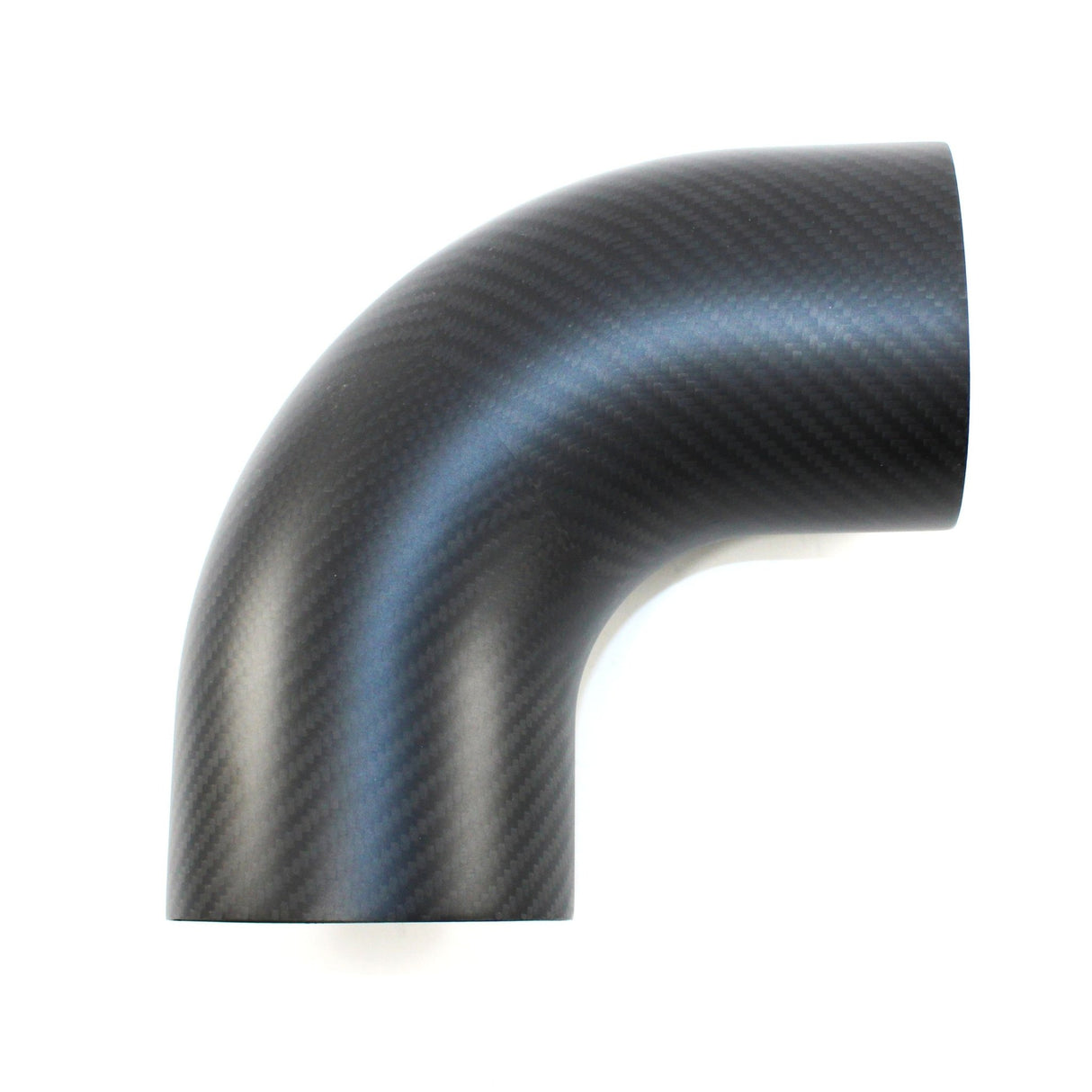 4" OD X 90 Degree Carbon Fiber Elbow - Matte Finish - Diesel Freak