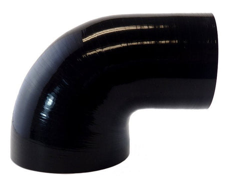 4" to 3" ID Gloss Black 90 degree elbow - Compact - Diesel Freak