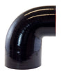 4" to 3" ID Gloss Black elbow - One Short Leg and Wide Radius - Diesel Freak