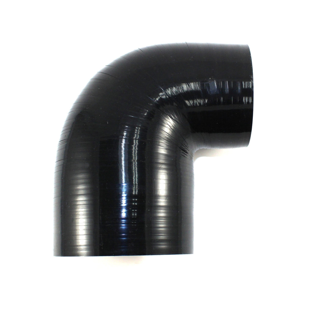4" to 3" ID Gloss Black - One Short Leg and Short Radius - Diesel Freak
