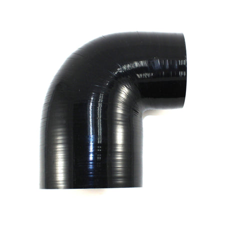 4" to 3" ID Gloss Black - One Short Leg and Short Radius - Diesel Freak