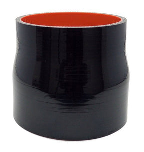 4.5" ID to 4" ID X 4" Coupler - Gloss Black - Long Version - Diesel Freak