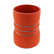 4.5" ID to 4" ID X 6" Long - Matte Red Aramid - 500 degrees - Diesel Freak